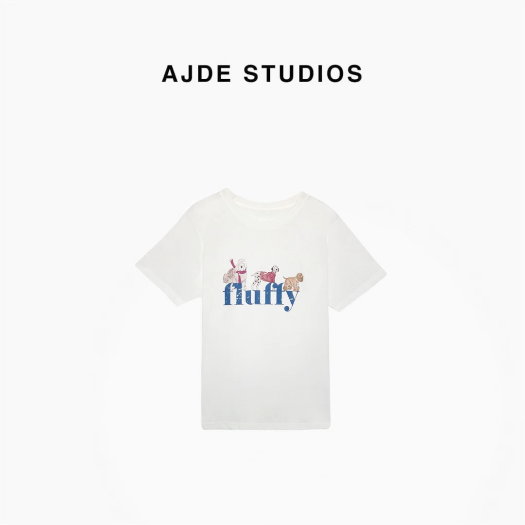 AJDE｜三只狗狗T QZ 时尚夏季短袖