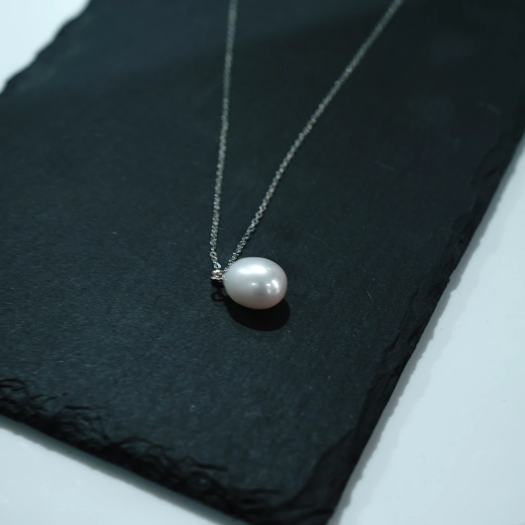 s925银淡水珍珠锁骨链 KT24031307