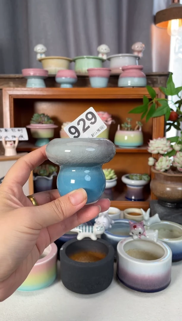 瓷片929知木小芳花盆