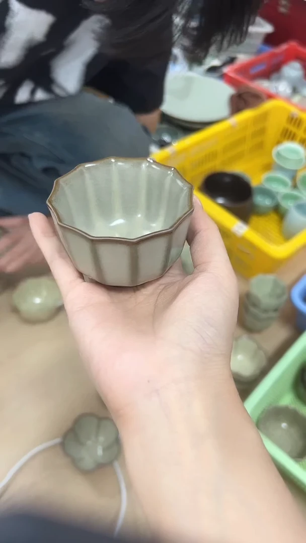 龙泉云间青瓷小米茶器