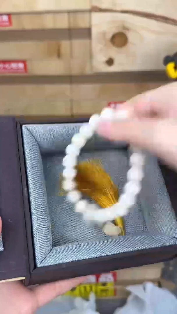品茗文玩阁白玉菩提手持链接@@SP013