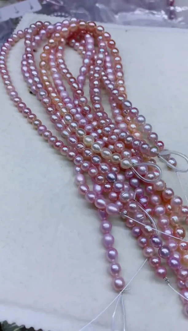 淡水珍珠合金项链多样性发其一，非无暇