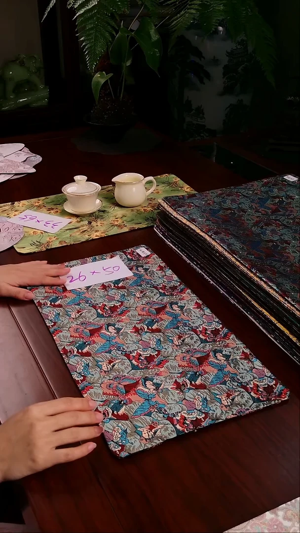【琉璃浅梦双面】中国风干泡织锦茶席26*50