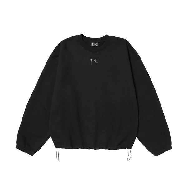THUG CLUB Color Emblem Sweatshirt黑色长袖