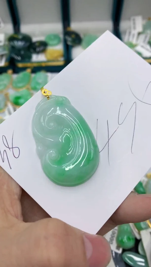 【闪购商品】翡翠颈饰18K金镶嵌号链接11111