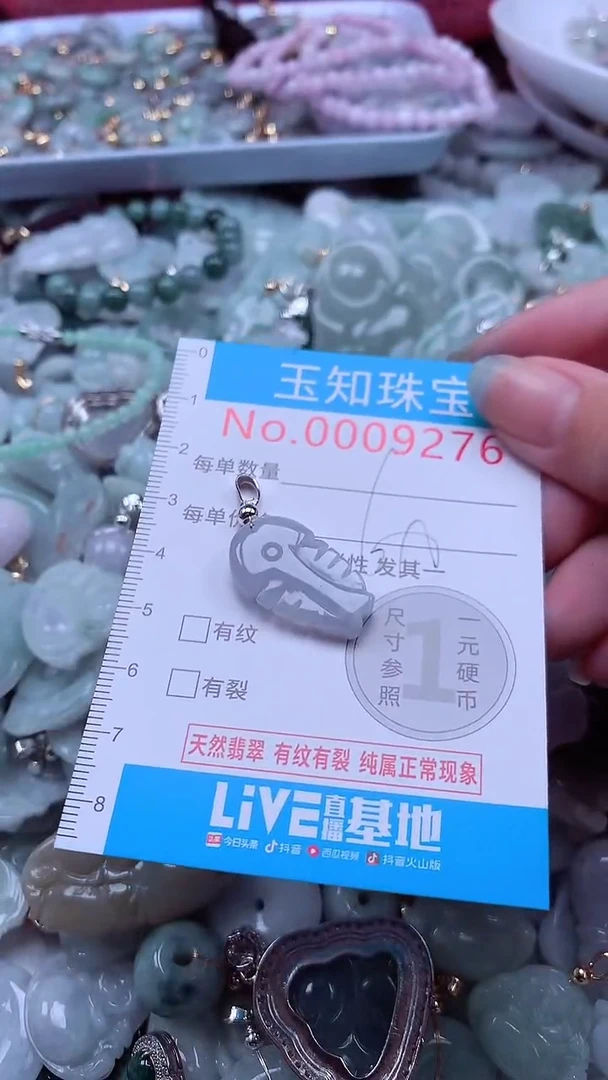 翡翠未镶嵌吊坠(不含链)9276