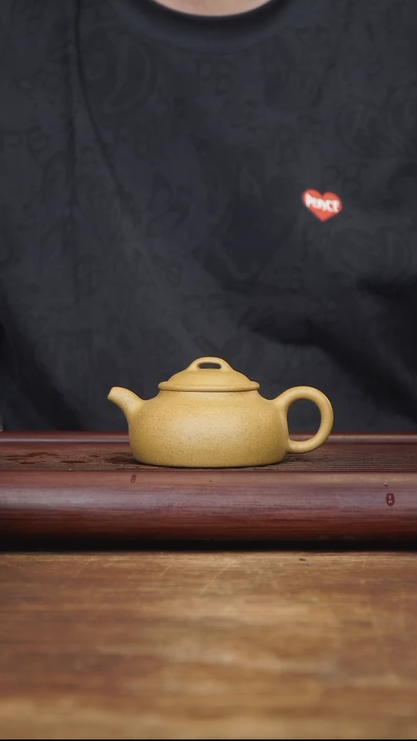 茶壶紫砂150ml JMZ全手古蕴 家藏黄金段