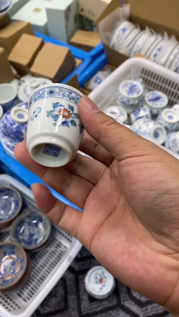 陶瓷景德陶瓷茶具容量约50