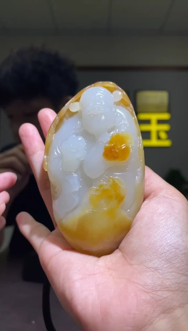 未镶嵌和田玉挂件Y*子财神