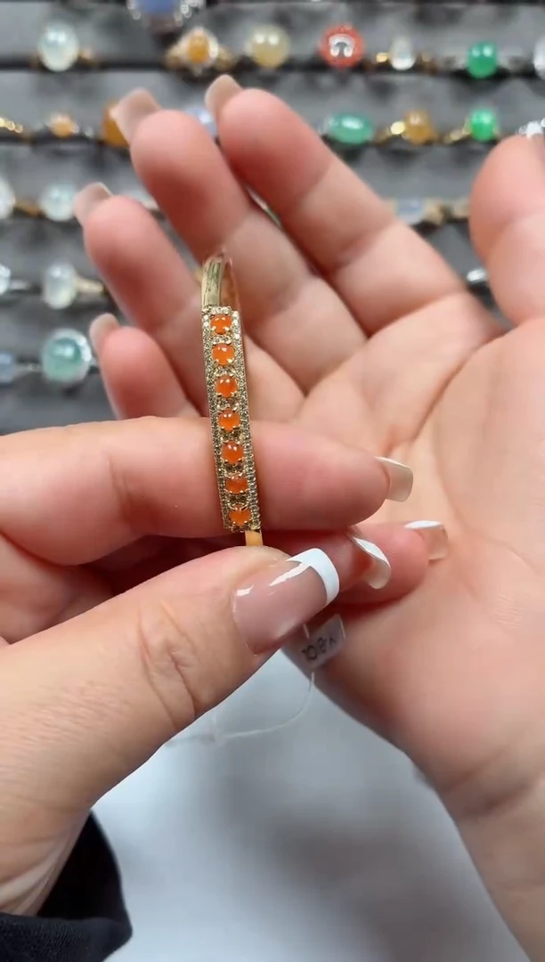 银S925镶嵌戒指翡翠.