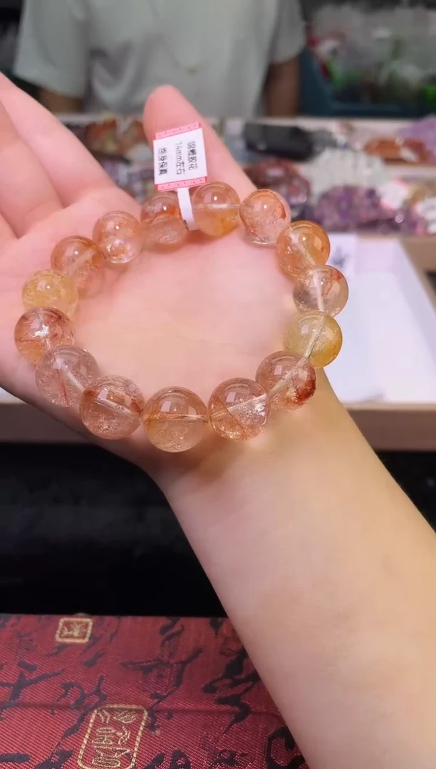 未镶嵌手链水晶14±/x-009【胶花