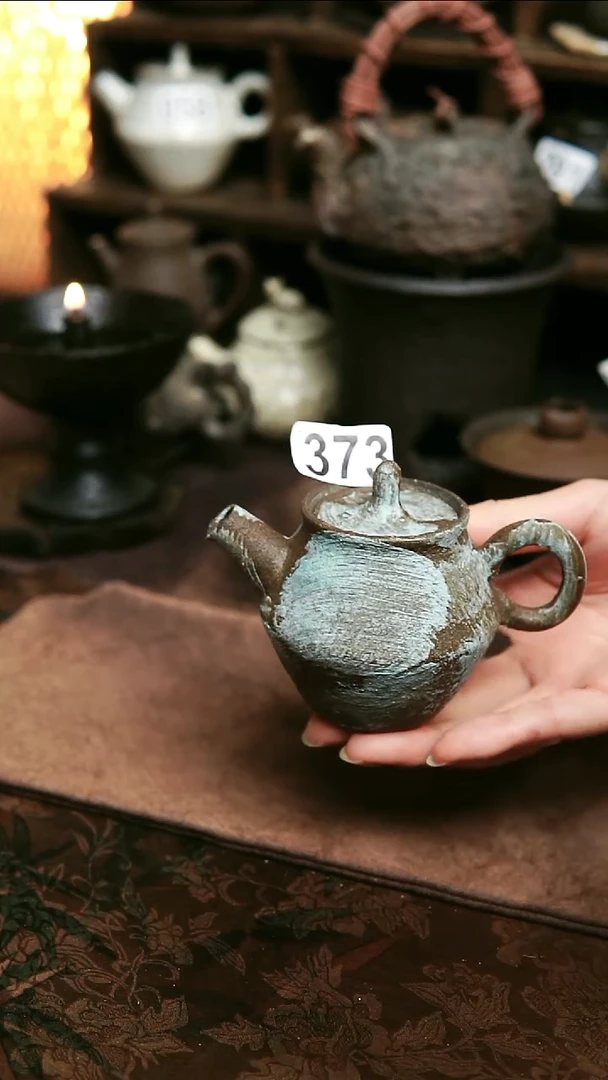 紫砂全手工侘寂风茶壶120毫升