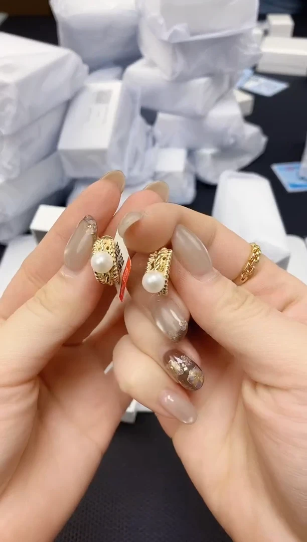 未镶嵌耳饰淡水珍珠ED1039