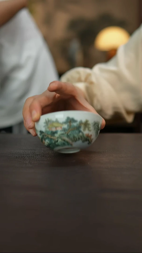杯景德镇陶瓷杯碗柴烧多人