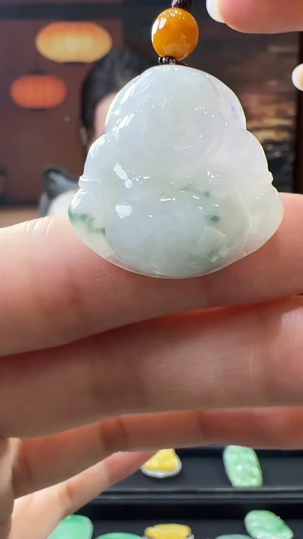 未镶嵌挂件翡翠佛公手机挂