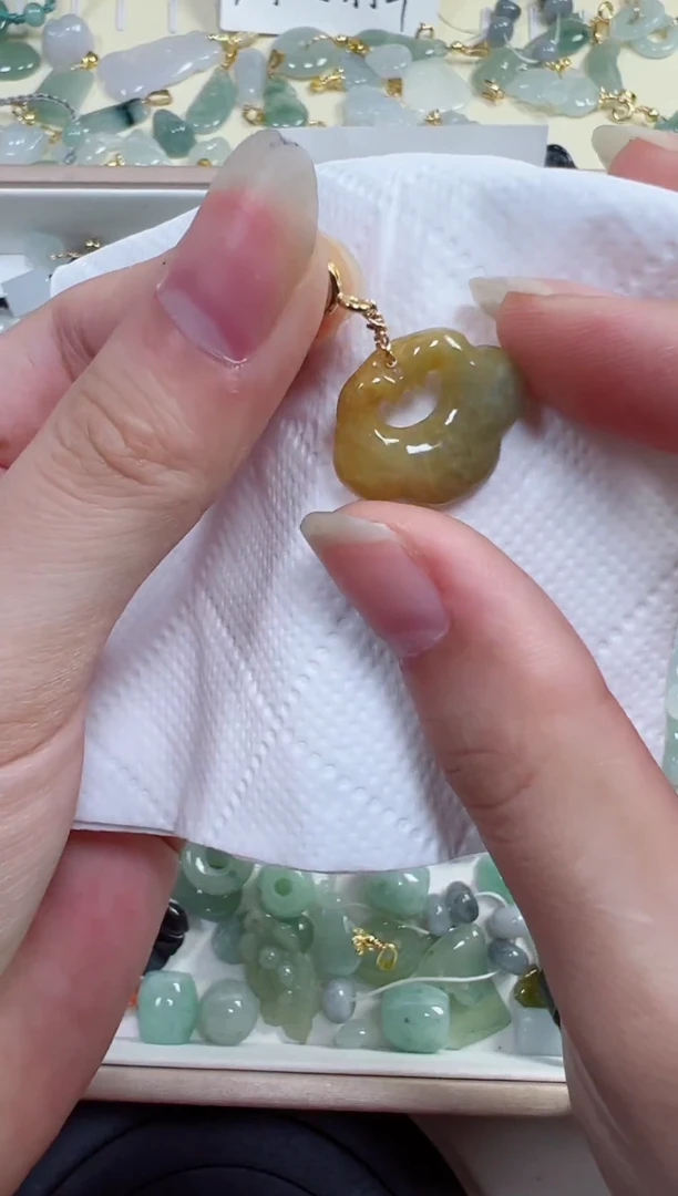 翡翠裸石100号链接，A货翡翠