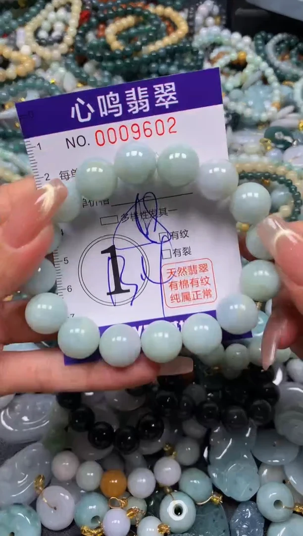 翡翠未镶嵌颈饰闪购009602
