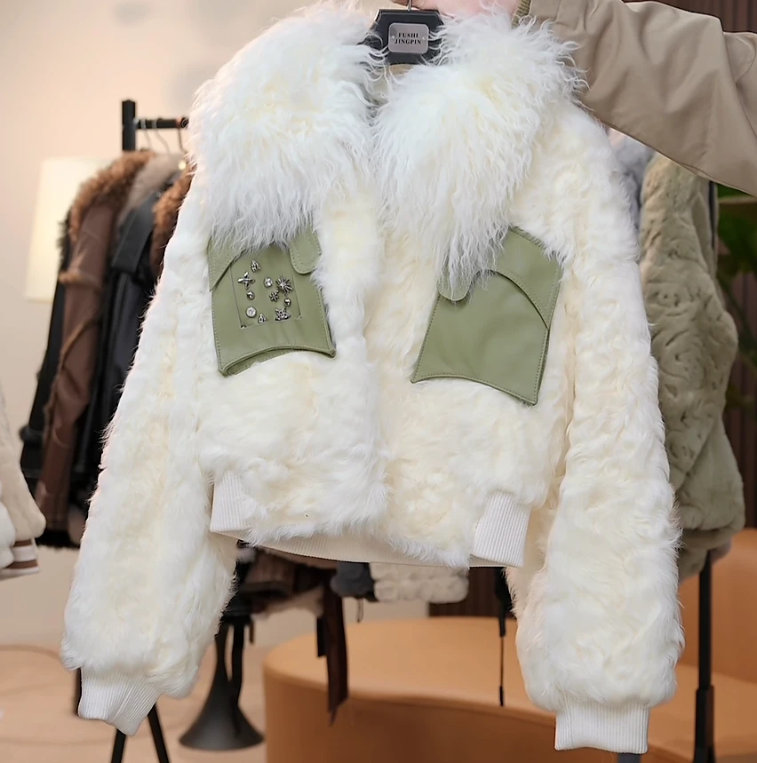 【茅茅专属】Y23739羊毛皮皮草外套