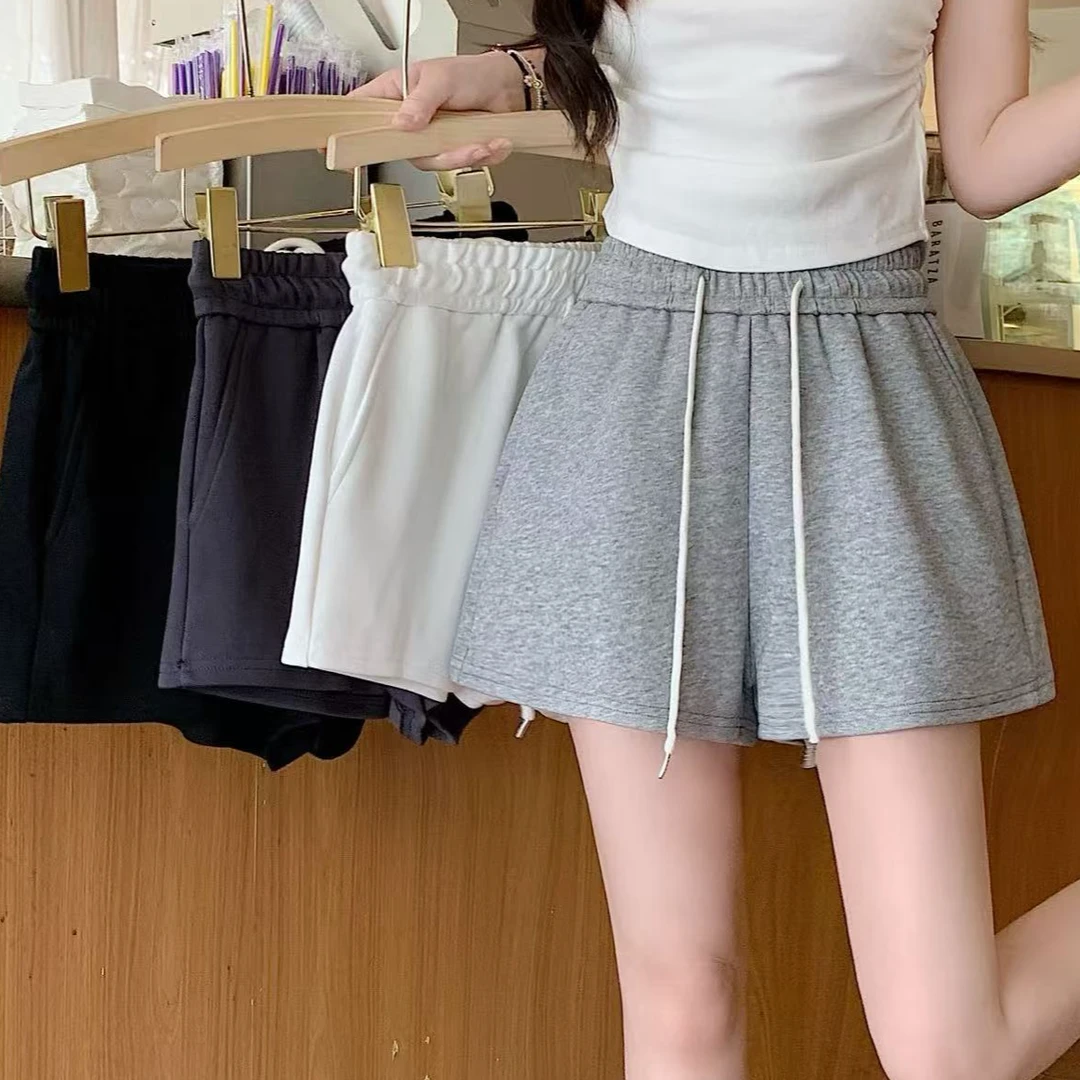2025大码女装新款高腰休闲宽松时尚运动短款3235