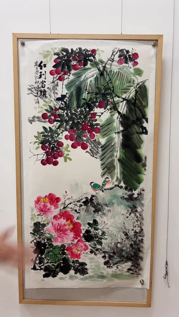 国画李文峰四尺整张花鸟