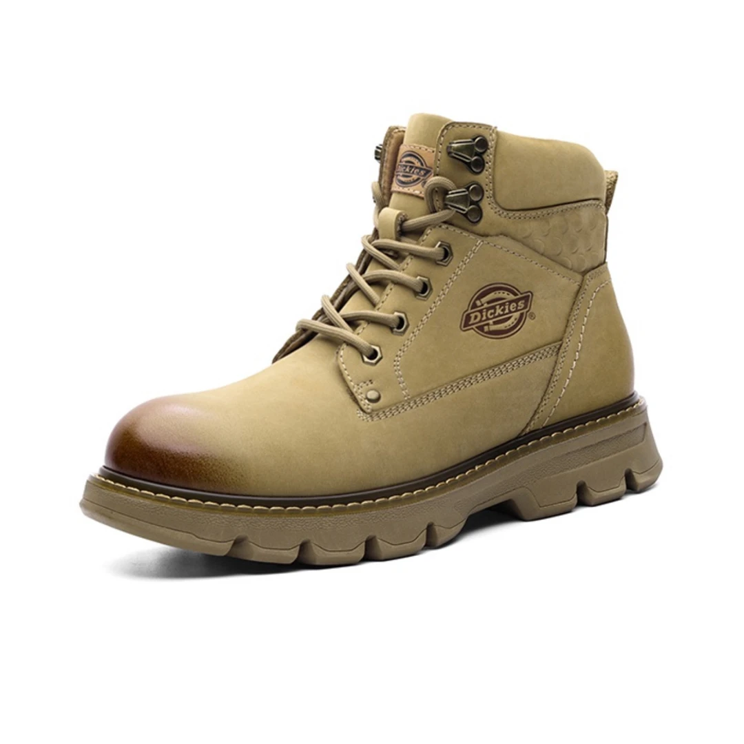 Dickies英伦风系带真皮时尚款男款马丁靴214M50LXS85-卡其色