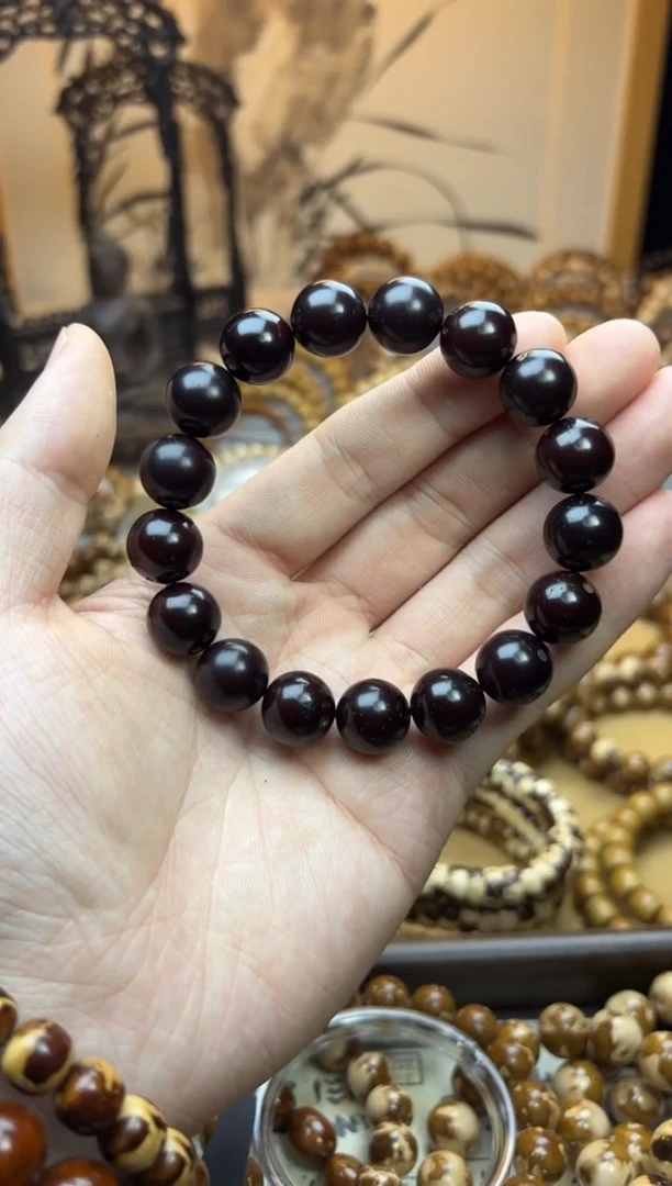 【闪购商品】紫金鼠手串13黑金光珠紫金鼠