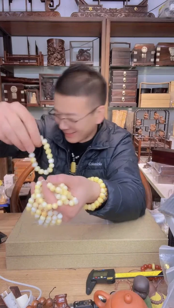 【闪购商品】乌木类书架140塑料半糖1.0单圈手串有气孔