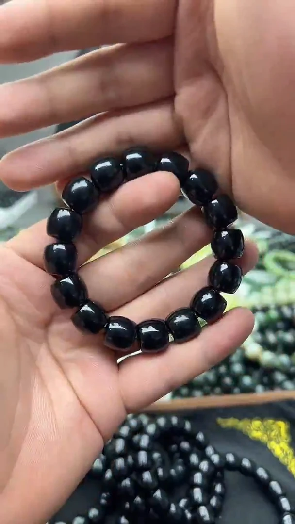 手串未镶嵌和田玉新疆塔县黑青14