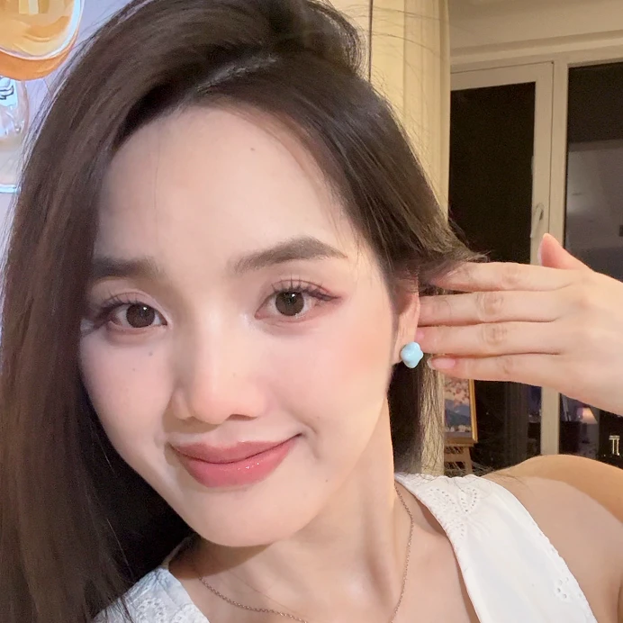 合金硅胶耳饰 糖果色四叶草耳环女夏天甜美多巴胺2025新款耳钉独