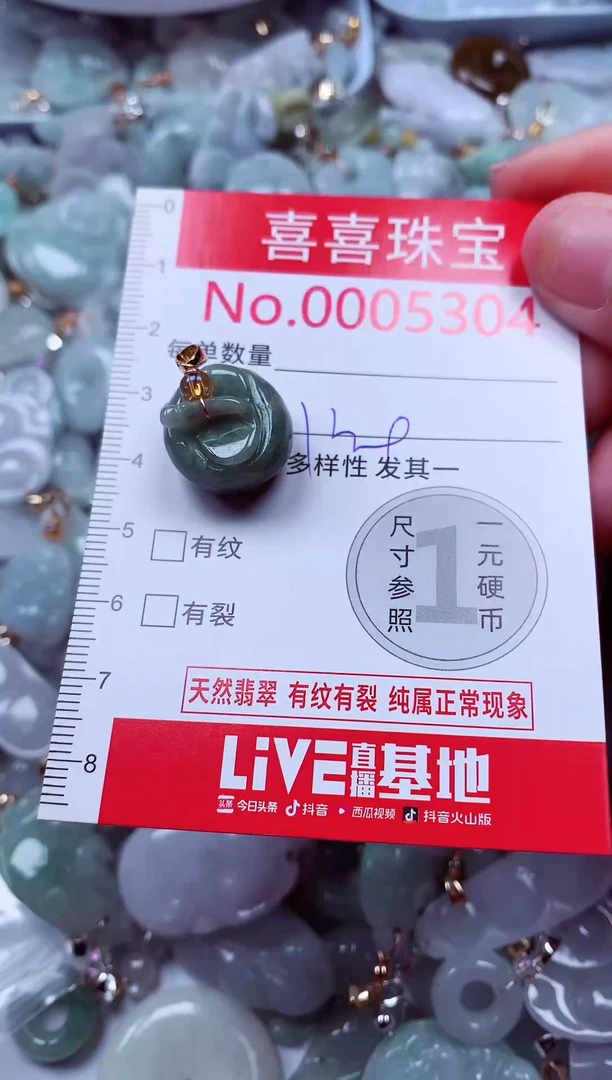 吊坠(不含链)未镶嵌翡翠5304