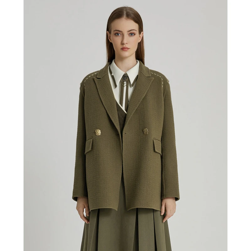 【力力淘】莱芙艾迪儿中长大衣（女式大衣）1E4D14128