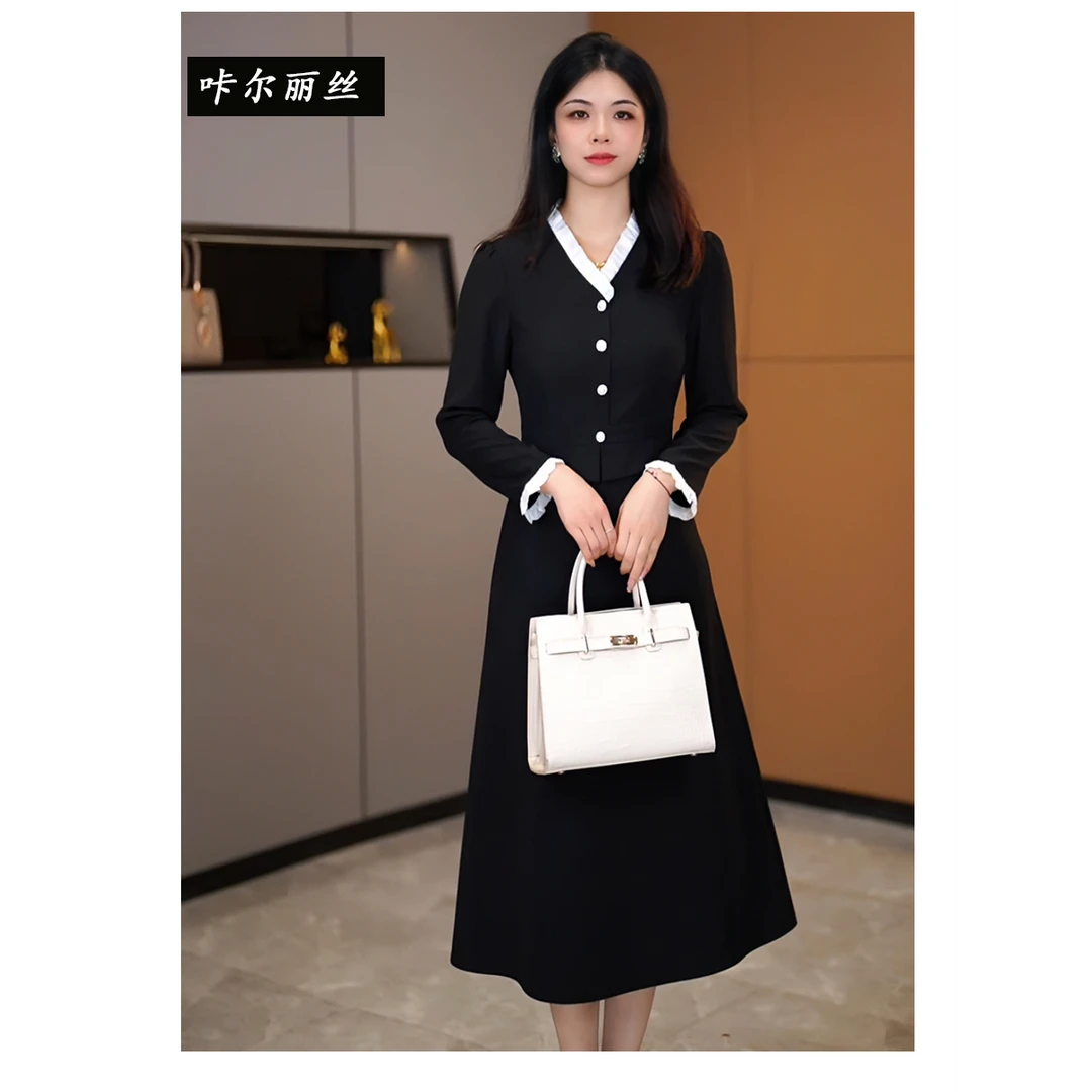 【咔尔丽丝】秋季高端大码显瘦 6718 气质时尚百搭女装连衣裙