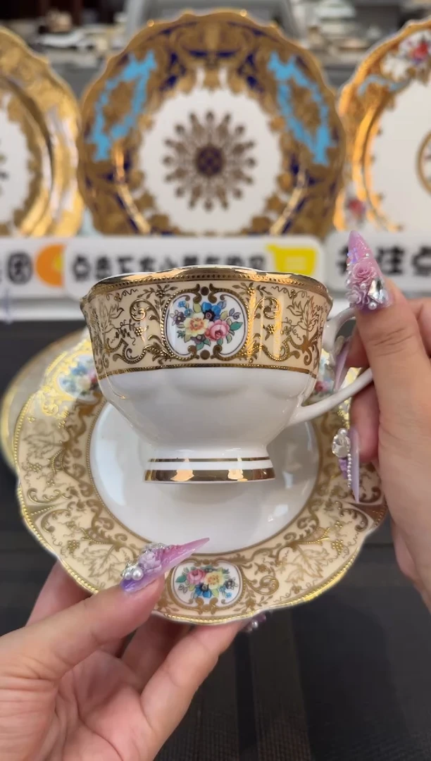 瓷片220毫升杯碟 福利款