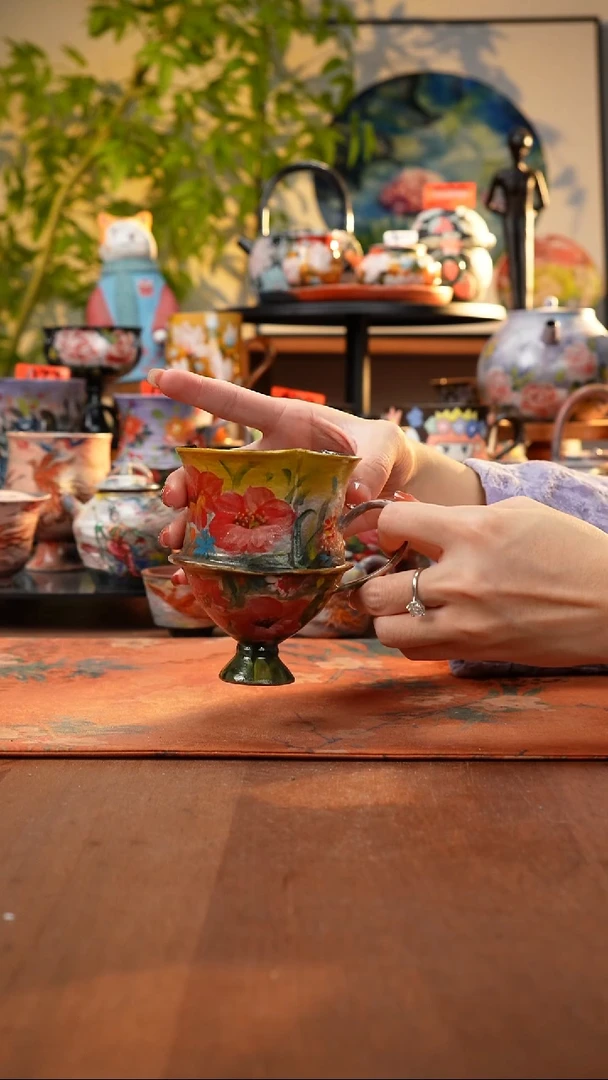 瓷片景德镇手工手绘147