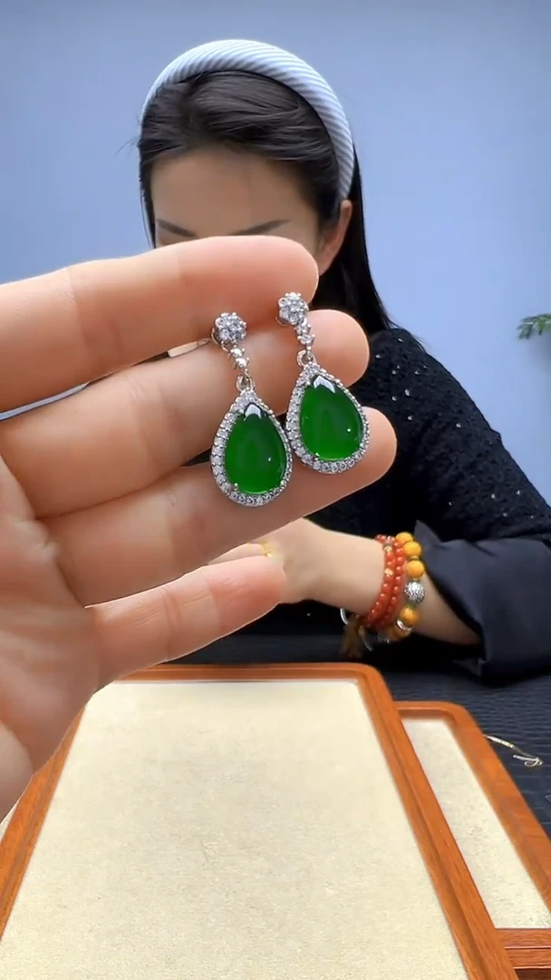 非金属珐琅非金属无高货diy劲饰水滴耳针