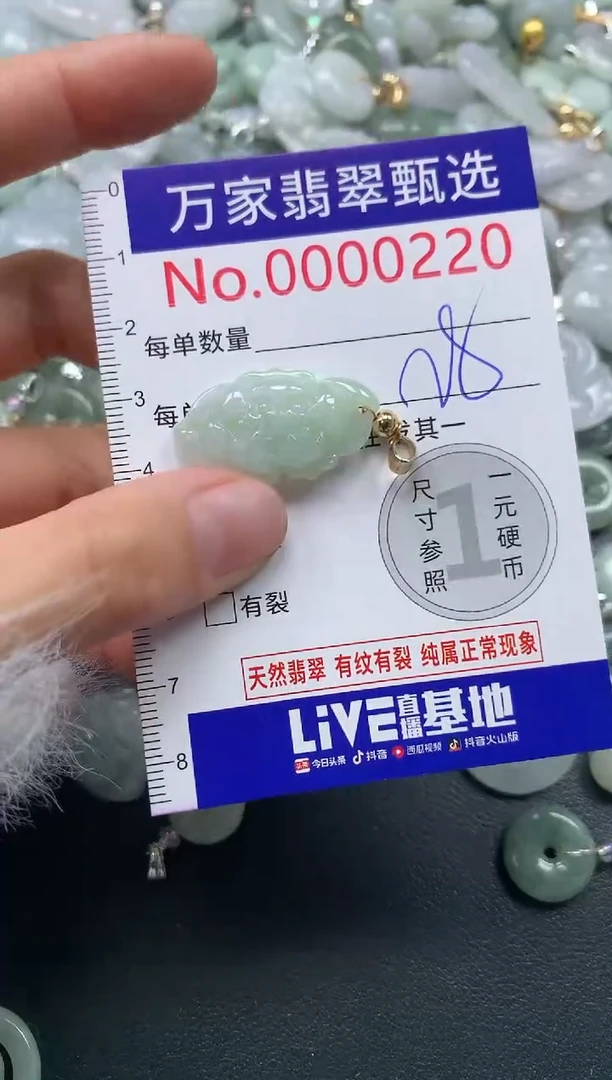 吊坠(不含链)未镶嵌翡翠0220
