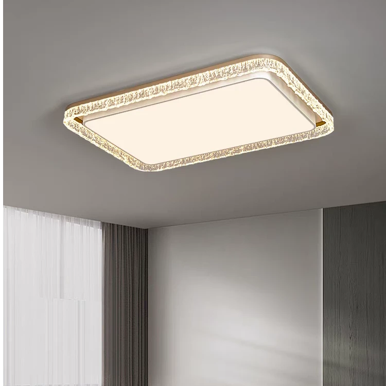 全光谱意式轻奢冰裂纹设计LED客厅灯高端大气卧室书房灯套餐灯具