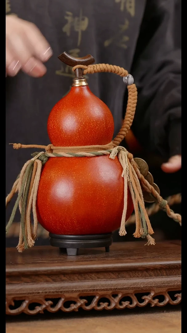 121号精品天然大漆酒葫芦一物一拍~