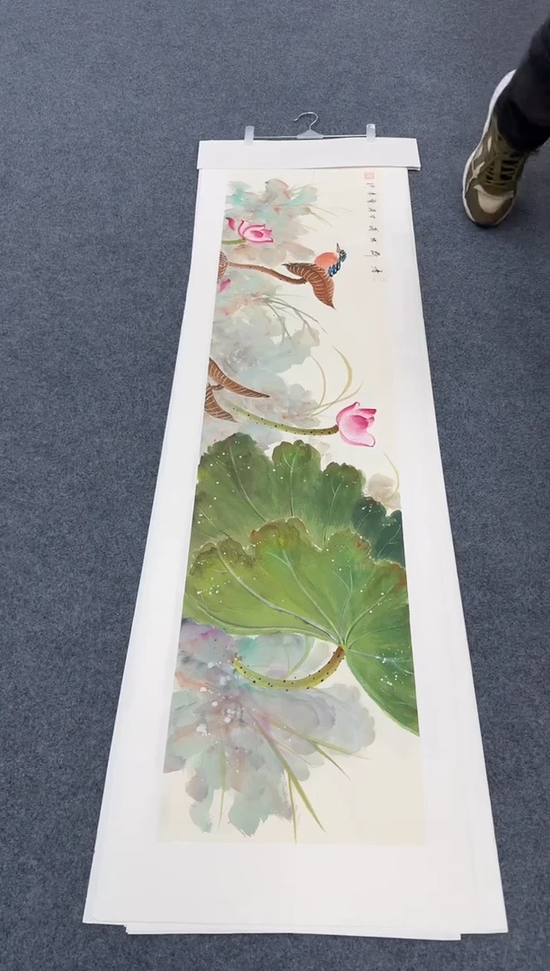 国画荷花横同类型随机