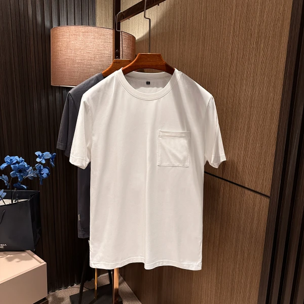 【居家休闲BI备】25夏季新款男士纯色圆领舒适百搭半袖短袖T恤衫