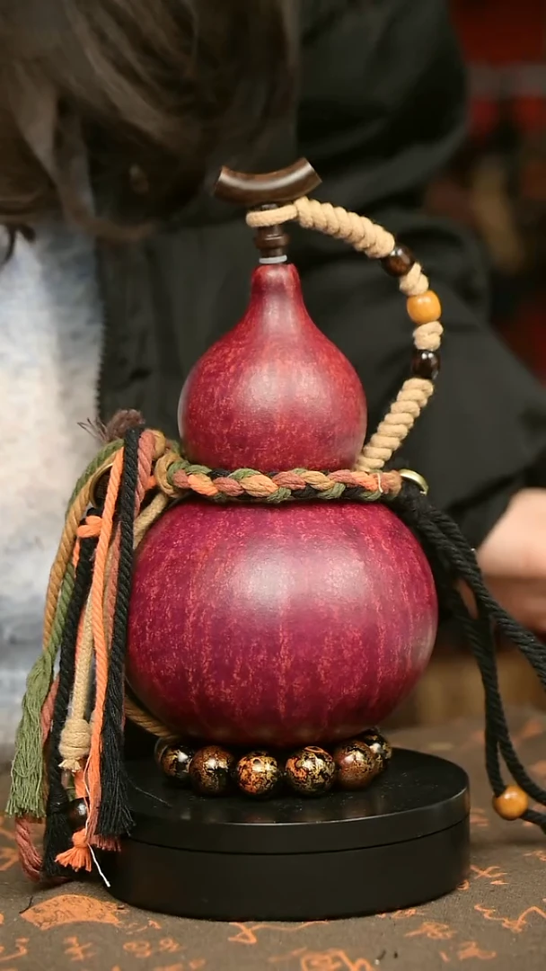 中药煮色 大漆葫芦水壶/酒壶 一物一拍