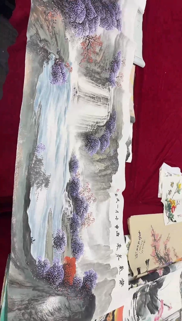 真人名画手工手绘