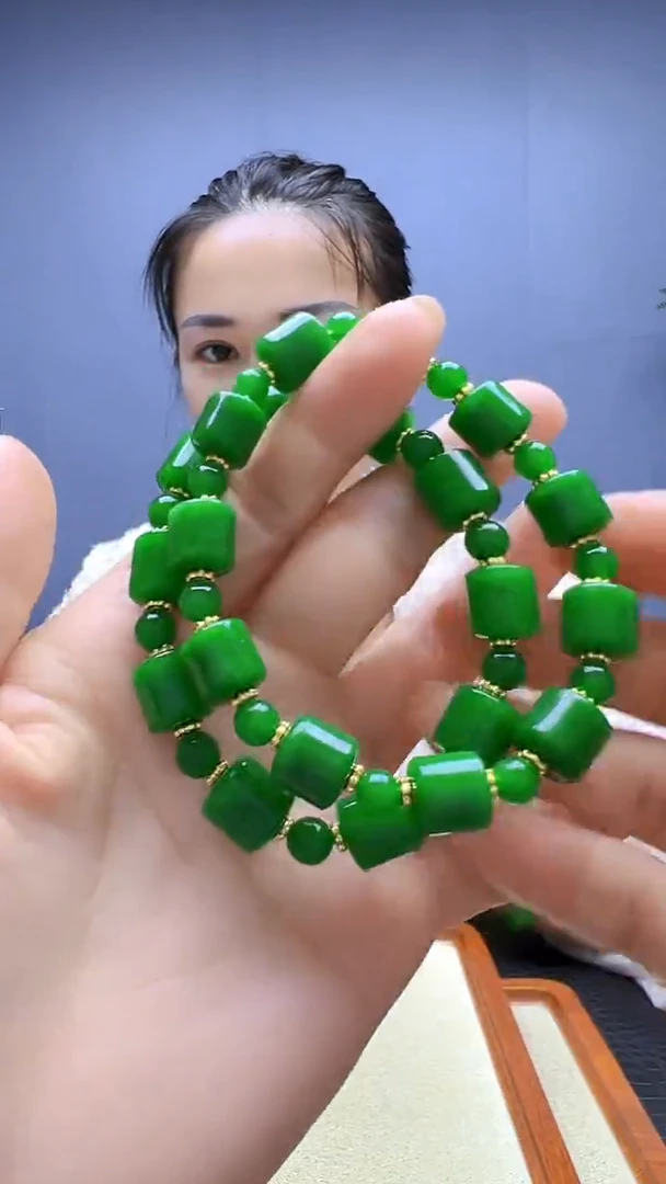 颈饰14K金镶嵌翡翠随昔diy颈饰