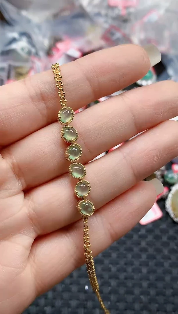 银S925镶嵌戒指翡翠天然A货缅甸翡翠