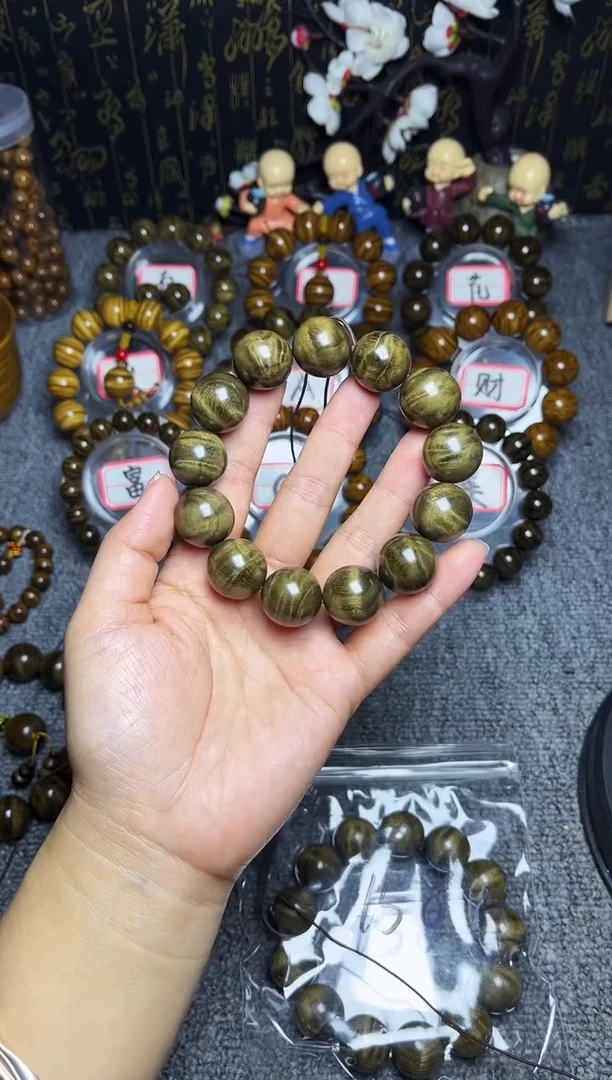 阴沉木手串/手链1.5龙胆纹168