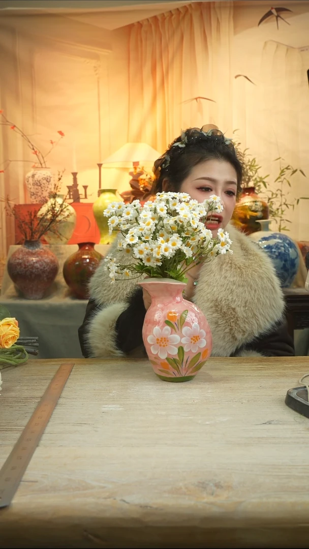 高19口8高温陶瓷花瓶花器