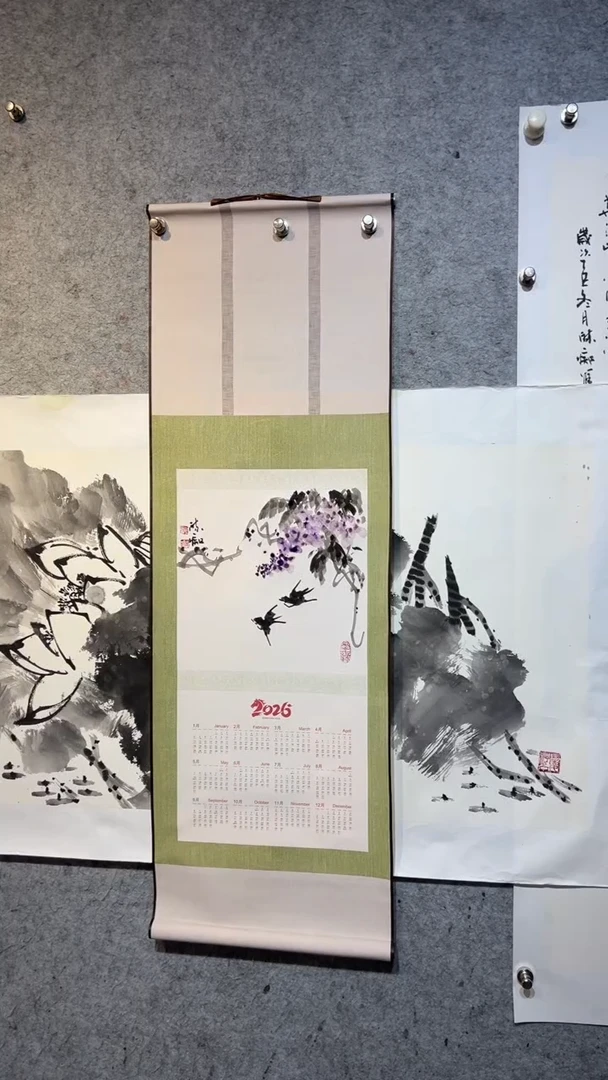 国画澹*张自学水墨国画48