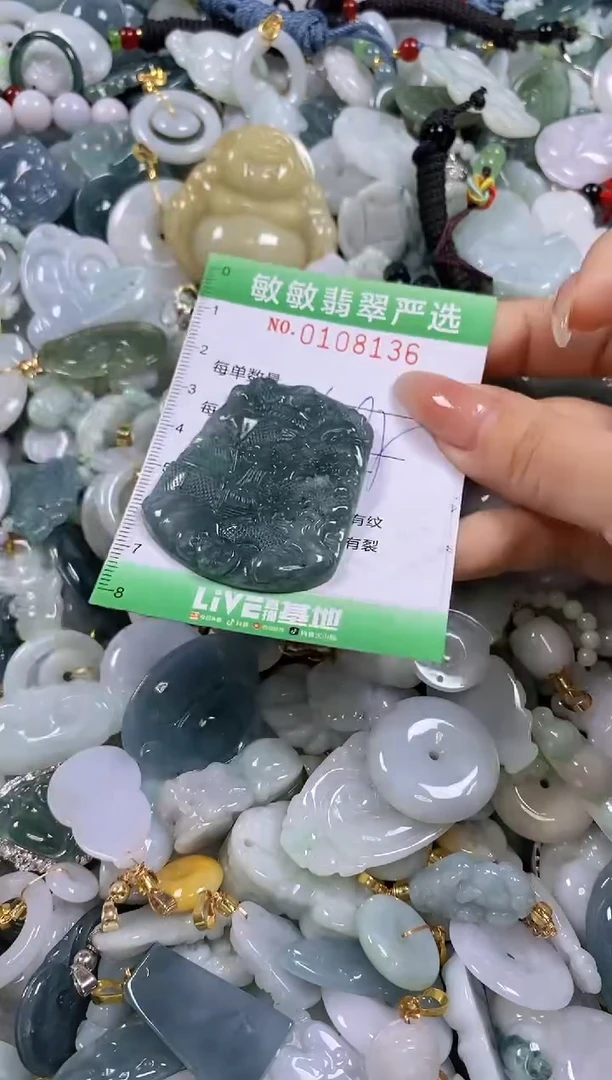 【闪购商品】翡翠颈饰未镶嵌闪购0108136多样性发其一