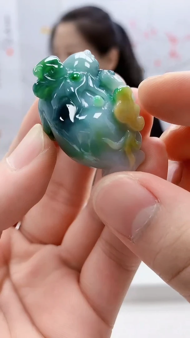 定制翡翠未镶嵌4902bb-毛货挂件59