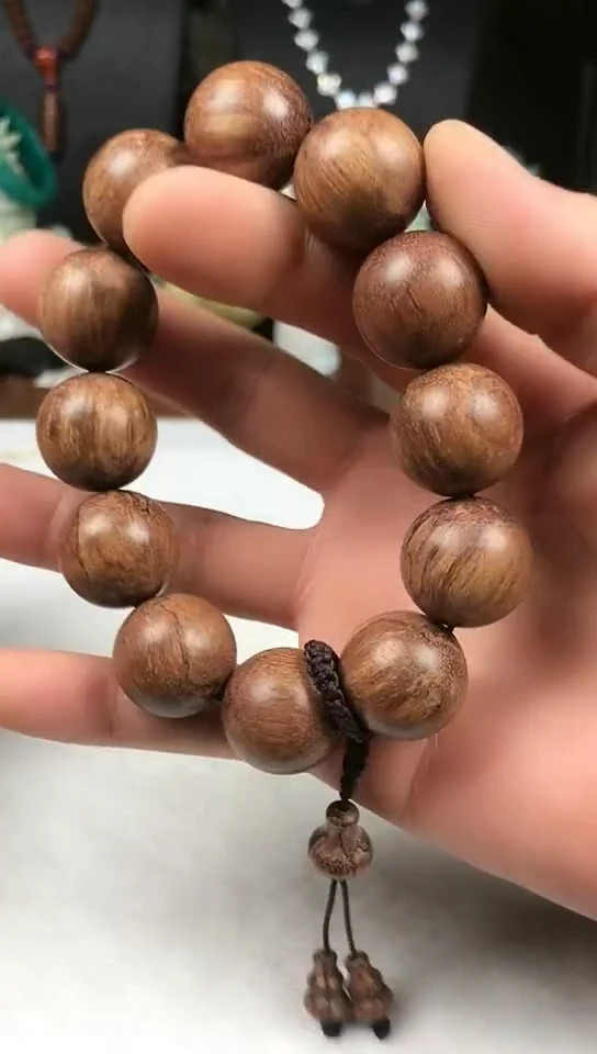 大果紫檀（缅甸花梨）无事牌手串2.0